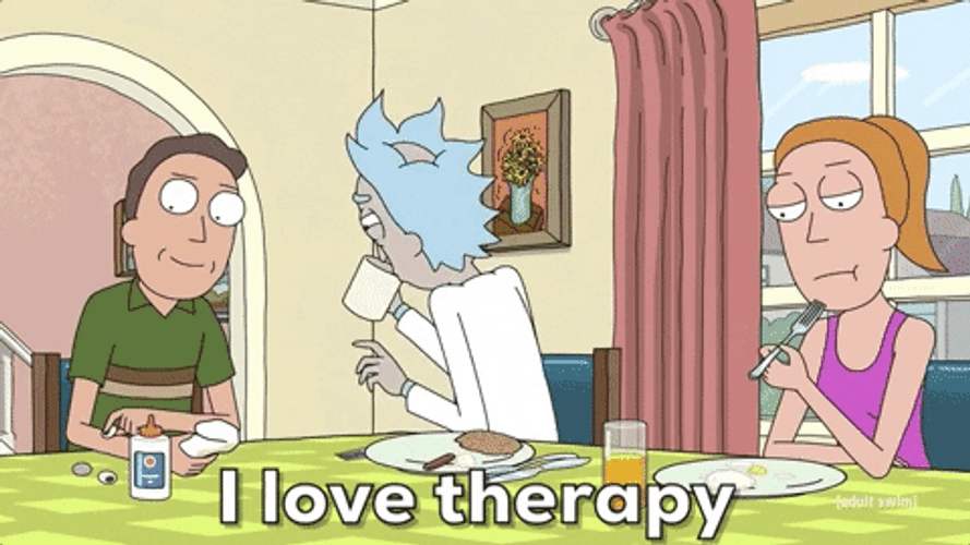 Rick Sanchez Love Therapy GIF
