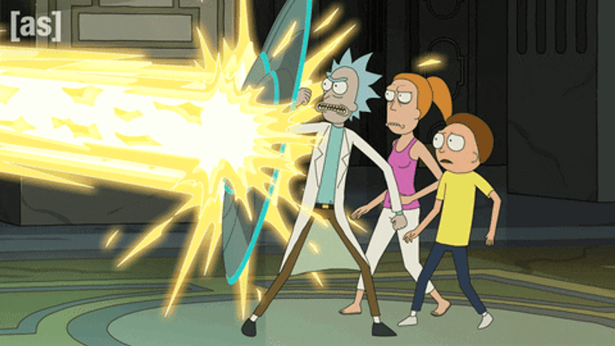 Rick Sanchez Powerful Shield GIF