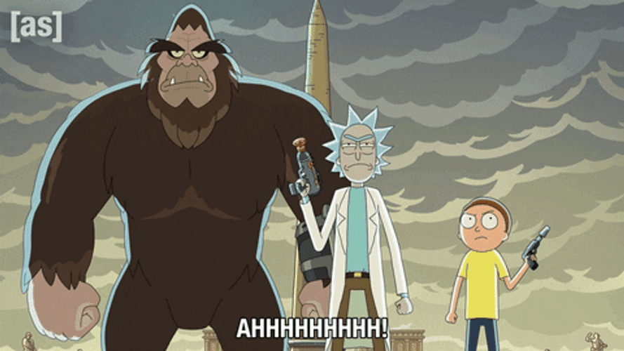 Rick Sanchez Screaming GIF