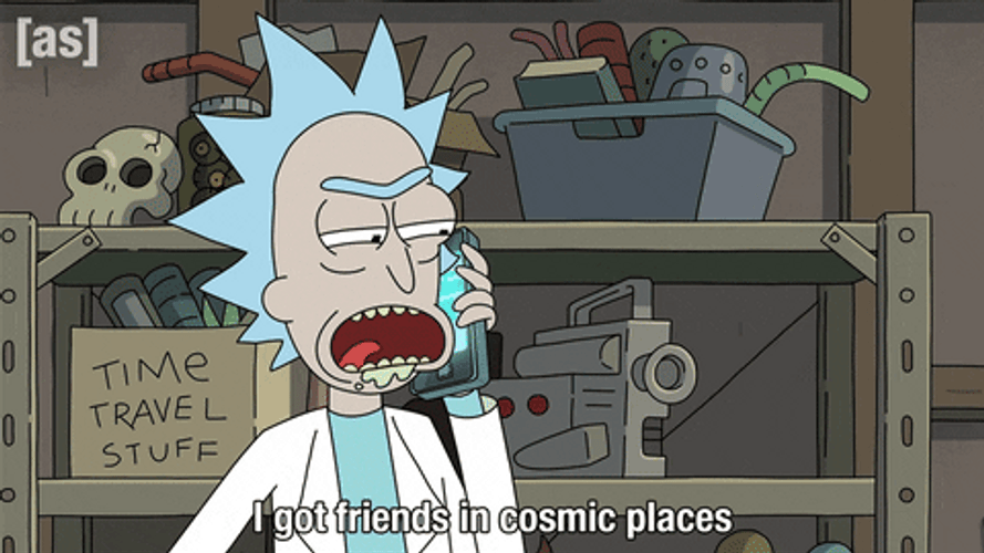 Rick Sanchez Telephone Talking GIF