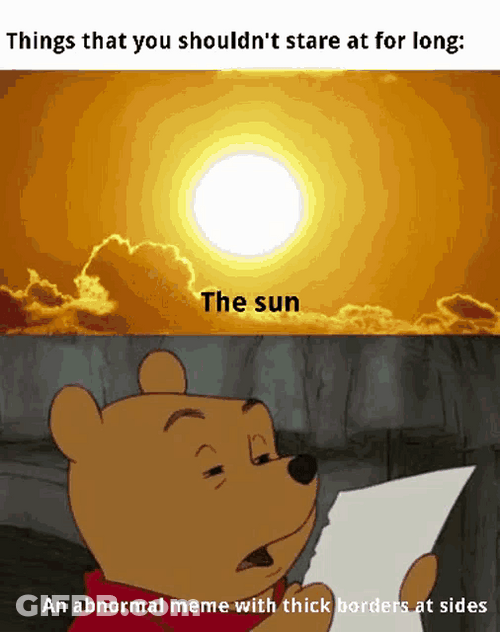 Rickroll Rick Astley Staring At The Sun Winnie GIF