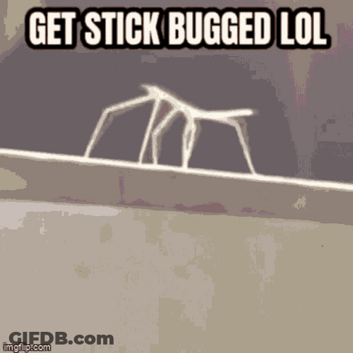 Rickroll Rick Astley Stick Bugged GIF