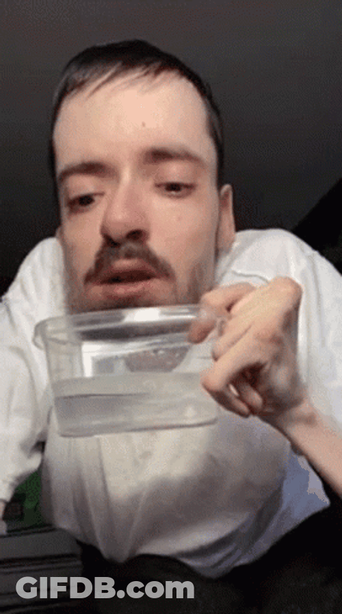 Ricky Berwick Drinking Water GIF