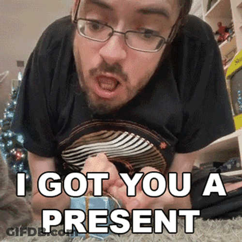 Ricky Berwick Got Present GIF