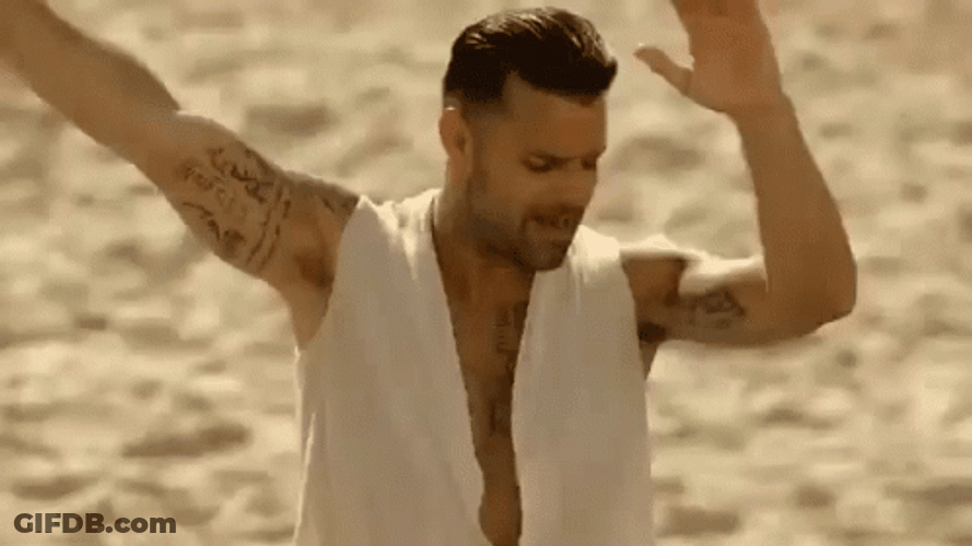 Ricky Martin Beach Dance Vida GIF