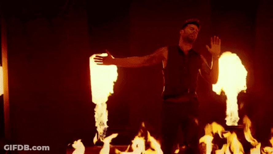 Ricky Martin Fire Perdoname GIF