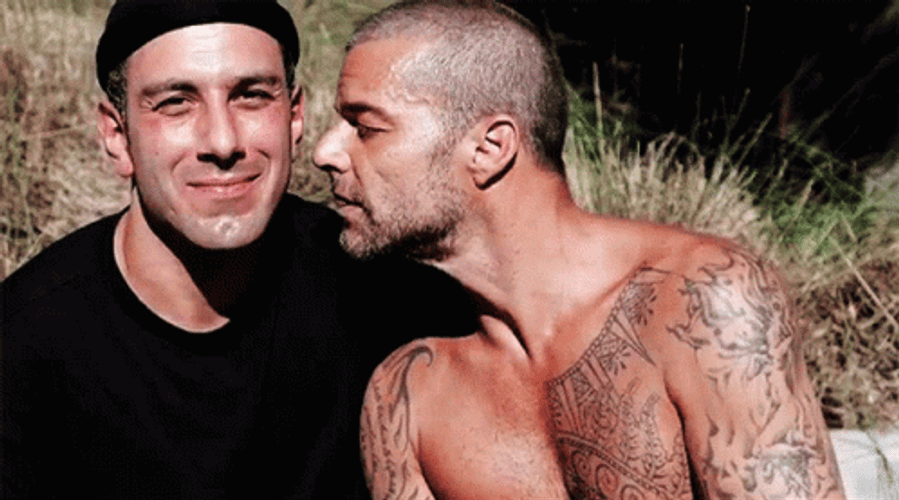 Ricky Martin Gay Husband Kiss GIF