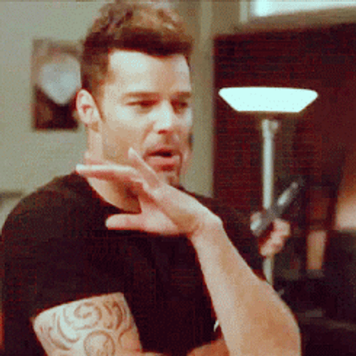Ricky Martin Guest Star Glee GIF
