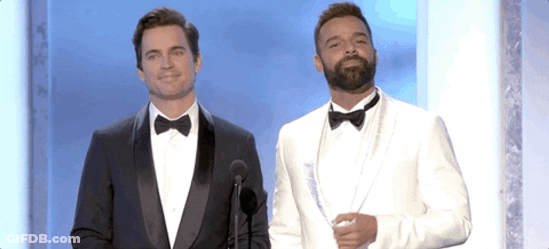 Ricky Martin Matt Bomer Timing GIF