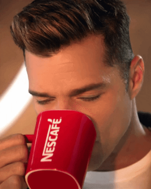 Ricky Martin Nescafe Clasico Ad GIF