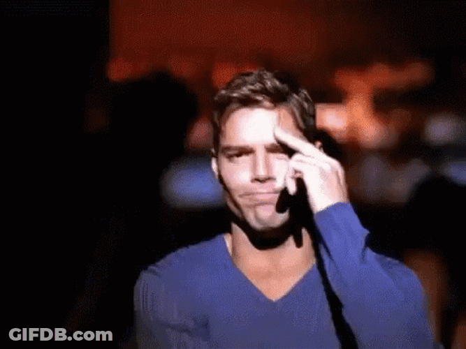 Ricky Martin Salute GIF