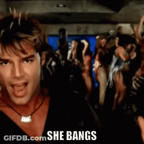Ricky Martin She Bangs GIF