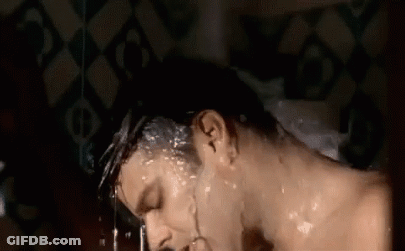 Ricky Martin Taking Bath GIF