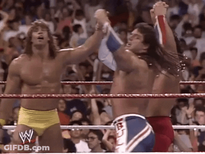 Ricky Steamboat Roaring Like A Fire Tornado GIF