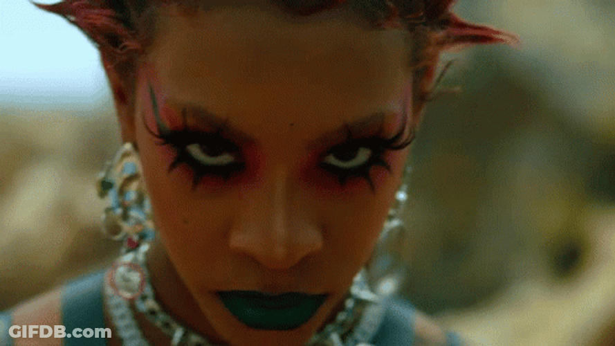 Rico Nasty Staring Youll Shoot Your Eye Out GIF