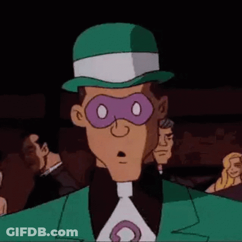 Riddler Checking The Surrounding GIF