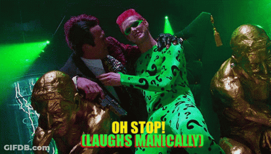 Riddler In A Party Event GIF