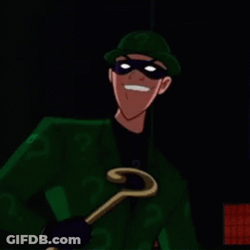 Riddler Smiling Face GIF