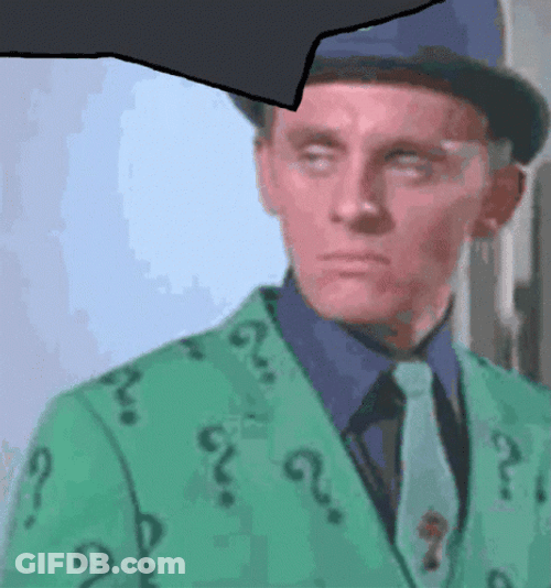 Riddler Smirking Face GIF
