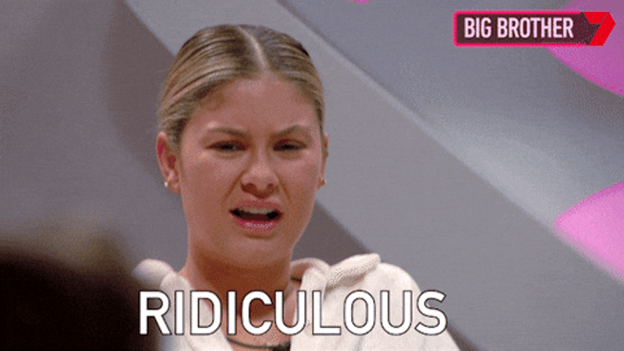 Ridiculous Girl In Big Brother GIF
