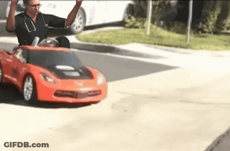 Riding Toy Car They See Me Rollin GIF