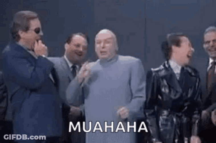 Right Dr Evil Muahahah Laugh GIF