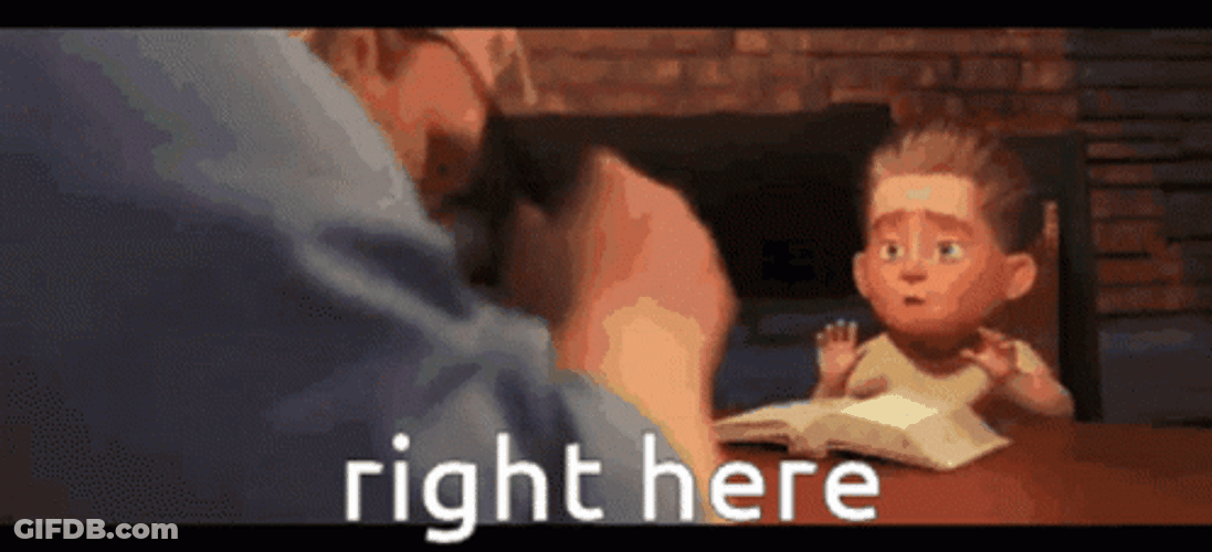 Right Here The Incredibles Bob Parr GIF