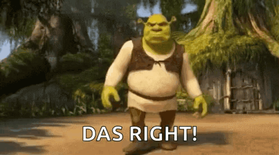 Right On Cocky Shrek Walking Away GIF