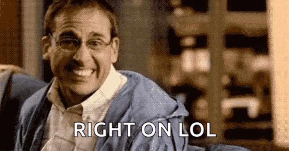 Right On LOL Steve Bradley GIF