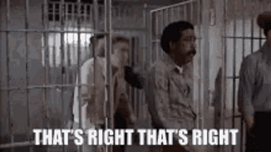 Right To Jail Dancing Funny Prisoner GIF