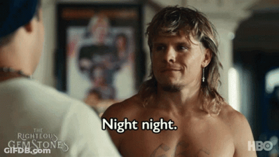 Righteous Gemstones Tony Cavalero Night Night GIF