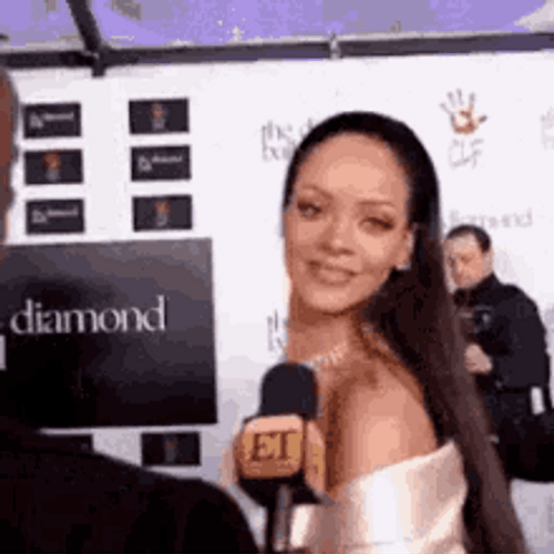 Rihanna Acting Cute At Camera GIF