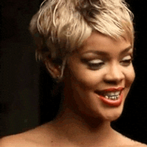 Rihanna Better Have My Money Blonde Short Hair GIF