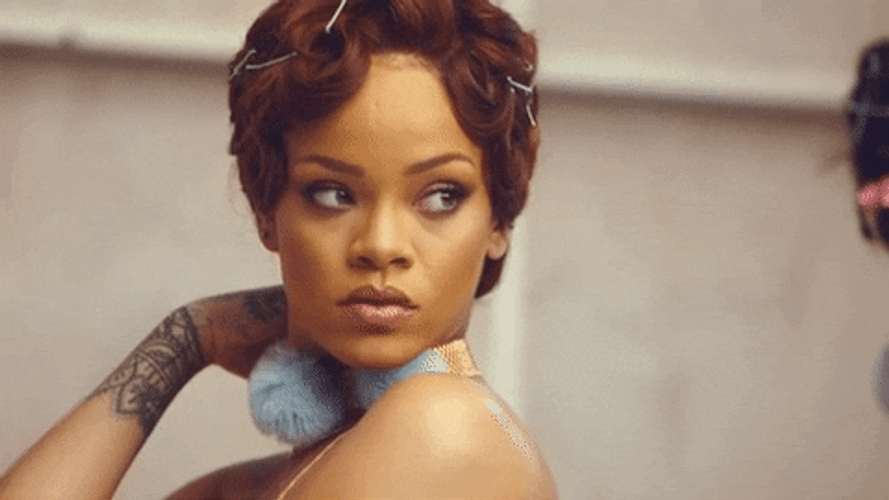Rihanna Better Have My Money In Short Hair GIF