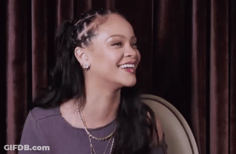 Rihanna Blowing Kiss GIF