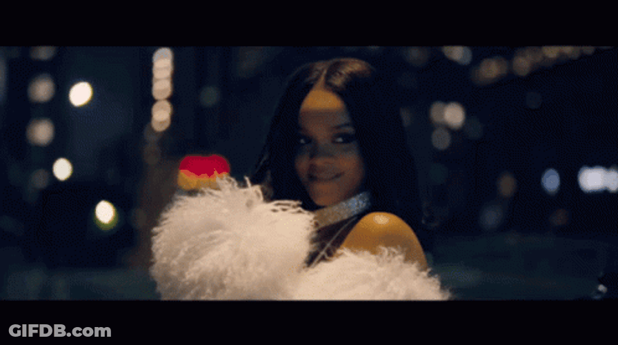 Rihanna Cute Giggling GIF