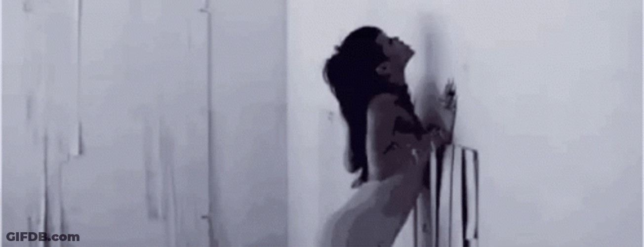 Rihanna Falling Down From The Wall GIF