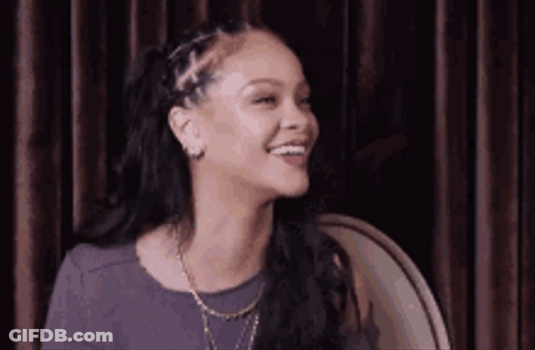 Rihanna Giving A Lot Of Kisses GIF