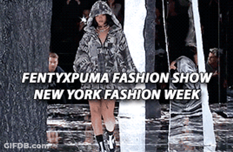 Rihanna Modelling Fenty X Puma GIF