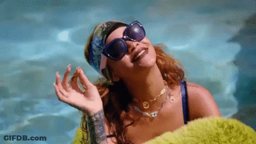 Rihanna Music Video Flirty Hello GIF
