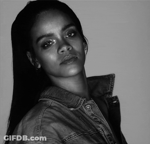 Rihanna MV Eye Roll GIF