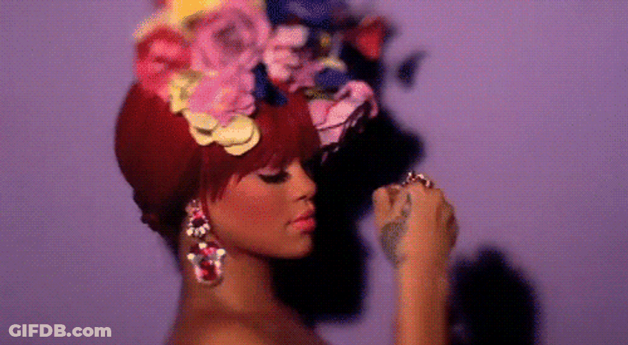 Rihanna Peeling Banana Meme GIF