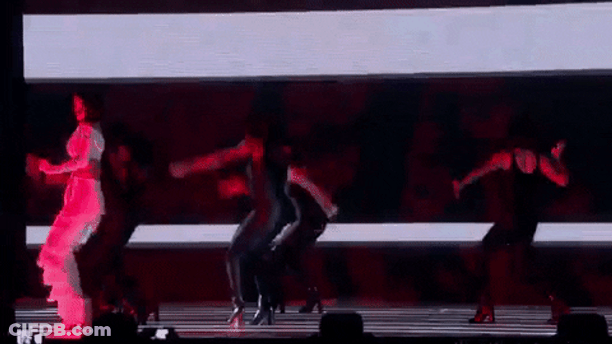 Rihanna Performing Work Live During BRIT Music Awards GIF