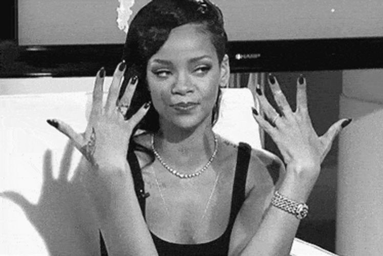 Rihanna Sassy Jazz Hands GIF