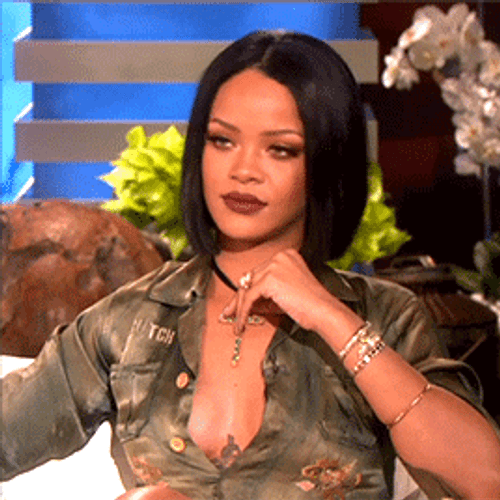 Rihanna Sassy Smirk GIF