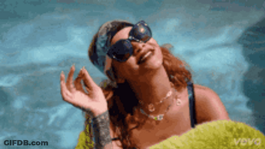 Rihanna Saying Hi GIF