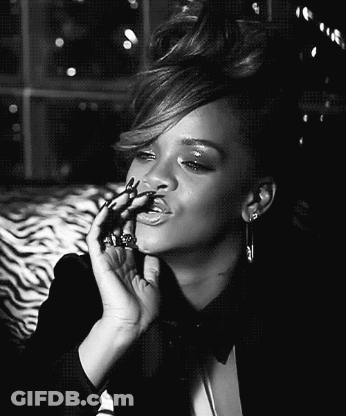 Rihanna Shh Shut Up Baby I Know It GIF