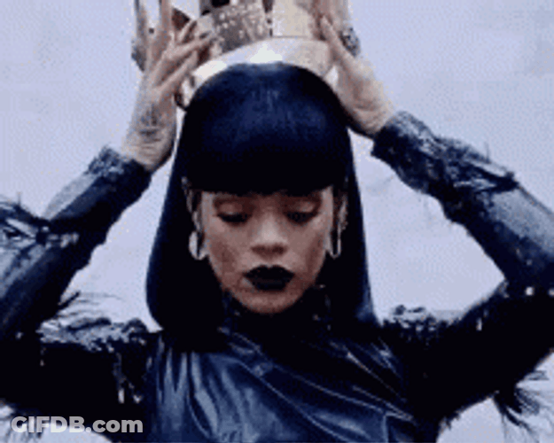 Rihanna Taking A Bow GIF