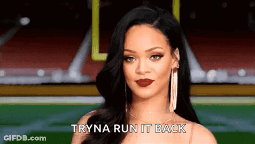 Rihanna Trying To Run It Back GIF