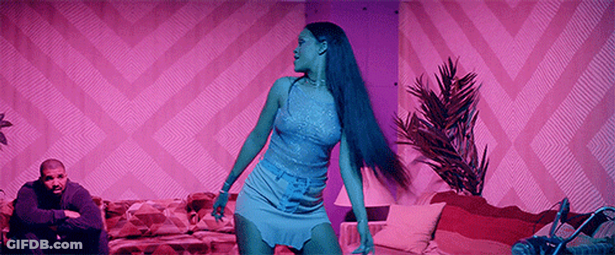 Rihanna Twerking In Work MV GIF